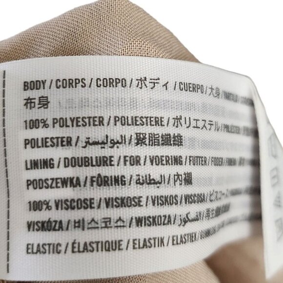 Abercrombie & Fitch Midi Dress Small Smocked‎ Leopard Print Ruffled Slit Boho - Picture 7 of 11